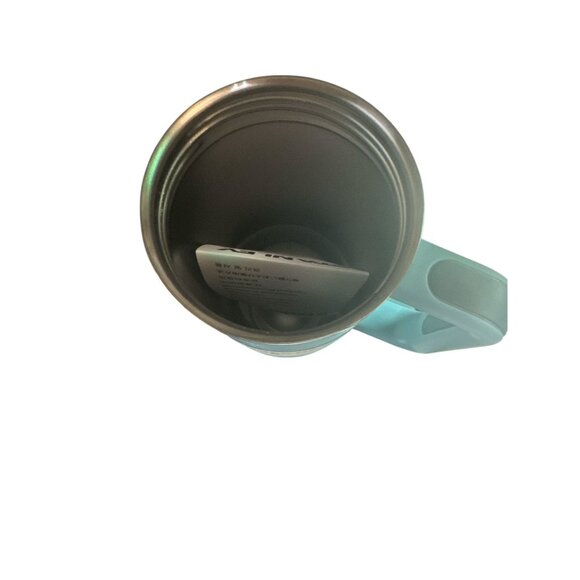 Stanley Quencher H2.0 FlowState 40 oz tumbler in the "Pool" blue color. - Picture 4 of 6